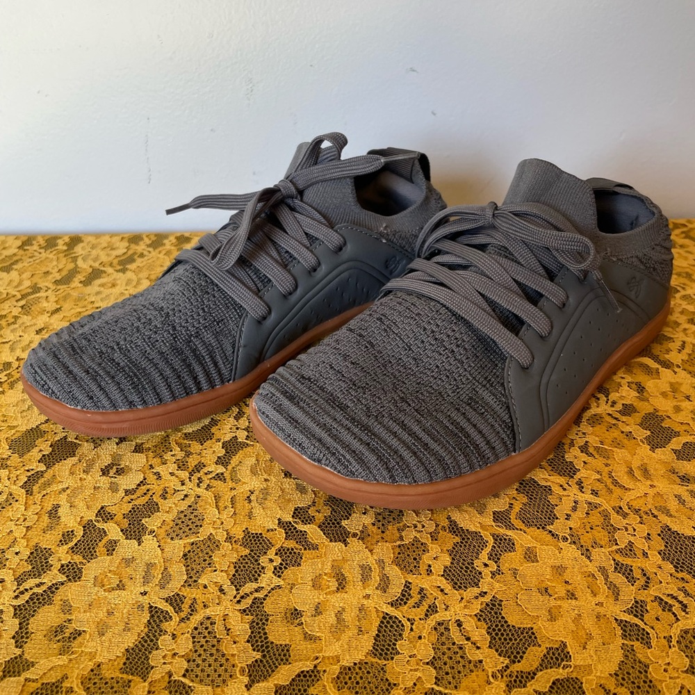 Women's Gray Knit Slip-On Walking Shoes, Size 40 EUR, 9.5 US